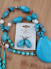Southwest Jewelry Mixed Lot Costume Genuine Semi Precious Stone Faux Turquoise