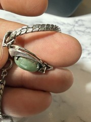 Vintage 10K 14K Gold Jade Diamond Pendant Necklace Estate Lot#1752