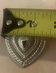 🌻Signed Gerry’s Silver Tone Filigree Triple Heart Brooch or Pendant