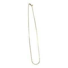 Vintage Monet Serpentine Box Chain Necklace 24″ Gold Tone 2mm Patent Clasp