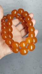 Vintage original Baltic amber beads, made in the USSR, honey color, 127 g