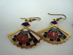 Vintage Earrings 1980’s 1990’s Pierced Enamel Women’s Jewelry Retro