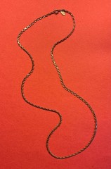 VINTAGE MEDICI GOLD TONE CHAIN NECKLACE