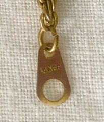 Vintage 14KGP Gold Plated 4mm Rope Chain Necklace 30″ Long Heavy Twist * Estate