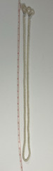 Faux Pearls Rope Tie Necklace 50″ Long Vintage MCM