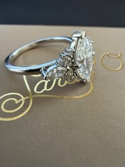 Sarah O. “Monroe” 14k White Gold 1.03 ct Marquise Size 5.5