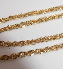 14K 585 Yellow Gold Italy 1.5mm Singapore Chain Necklace 24″ 2.85g H.W. Burdick