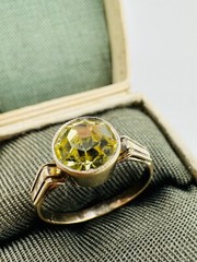 Vintage Gilt Silver Engagement Ring 875 soviet Women’s Jewelry