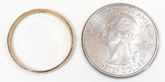Antique Art Deco 1920’s 10K Rose Gold Unisex Wedding Band Ring Size 9 UK-R1/2