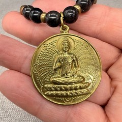 Vintage GiGi Chic Necklace Egyptian Revival Style Gold Tone Pendant 39 Inches