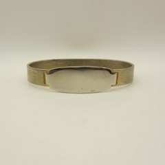 Vintage ID Bracelet Two Tone Not Engraved