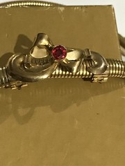 Signed CA Carl-Art Inc. 12K Gold Filled Stretchable Bracelet & Necklace 1950’s