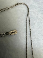 1928 Yellow Floral Rhinestone Station Necklace 16″ + 3″ Extender