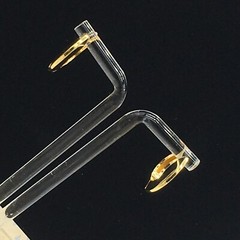 Hoop Earrings Gold Tone Huggie Pierced .75″