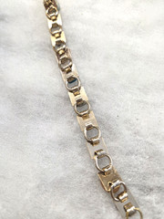 Vtg gold tone mix color genuine stone Bracelet