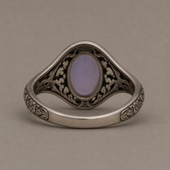 Natural Star Sapphire Ring 925 Sterling Silver Oxidized Vintage Engraved