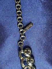 Vintage Monet Silver Toned Necklace Adjustable Length