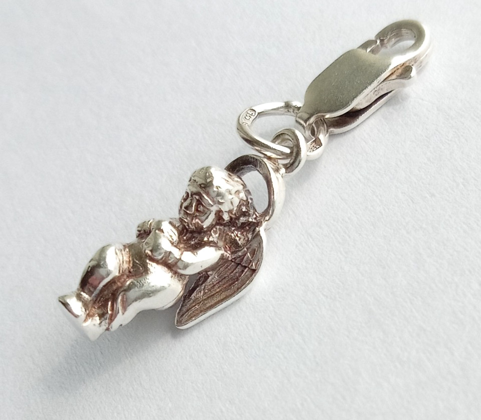 Vintage Beautiful “Angel” Pendant Sterling Silver 925 test Women’s Jewelry