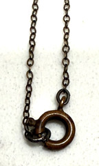 MCM vtg VARGAS 1/20 10K Gold-filled Heart Photo Locket Pendant Chain Necklace