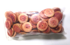 Stone Bead Strands Mixed Shapes Graduated Wafers AH40
