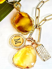 14K Gold Filled Genuine Vintage Baltic Amber Necklace Butterscotch Polish 老琥珀