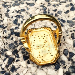 1.35Ctw Genuine Old Mine Rose Cut Diamond Enamel Victorian Silver Ring Jewelry