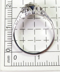 Antique Art Deco 1920’s Diamond Engagement Ring 14K-18K Size 6 UK-L1/2 EGL USA