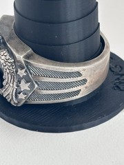 Harley Davidson BGE Sterling Silver “Ride Hard Live Free” Ring | Size 14, 22g