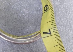 Mid century Vogary Vocari modernist brutalist cuff bracelet silverplate