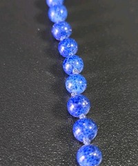 Les Bernard Czech Glass Knot Strand Necklace