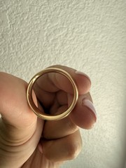 vintage solid 14K gold band 6mm Wide 8.6 Grams size 10.5