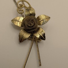 Vintage Snake Chain Adjustable Mesh Flower Pull Tab Dangle Necklace