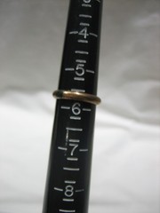 ANTIQUE 1/100 10K RGP PINKIE RING BAND SIZE 5.5