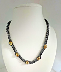 Jewelry Lot 1980s Black and Yellow Gold Tone incl Monet, Trifari, and more