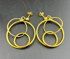 Large Vintage Earrings 1980’s/1990’s Five Pairs Dangly