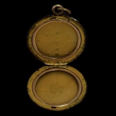 Antique Victorian 1880s Rhinestone Gold Filled Photo Locket Monogram “C” W&H Co