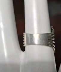 Vintage Sterling Silver Marcasite Ring Size 7 Free Ship