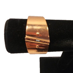 Renoir Mid Century vintage Copper BRACELET Clamper hinged Modernist Retro MCM 7″
