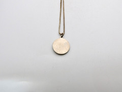 Silver St Saint Anthony Medal Box Chain Pendant Necklace 24 in