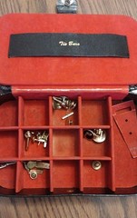 Antique Vintage Lot Collar Cuff Button Studs Brass Kremetz Legion Hickok Case
