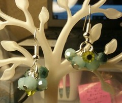 MaryBee Jewelry: Pierced Betty Blue Dangle Earrings 09-01-2020