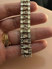 Stunning B david Rhinestone Bracelet Signed Designer Jewelry