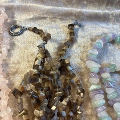 Vintage Modern Jewelry Lot Of 9 Natural Gemstone Semi precious Stones