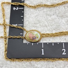 Vintage Cameo Necklace Courting Couple 2 Strand Romantic Victorian Revival