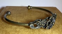 Floral Bracelet Copper 3D Design Brass & Copper Charming Vintage Look Fashion