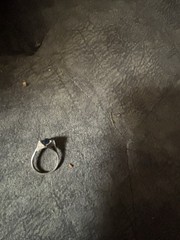 Sterling ESPO Ring With A Fake Stone Vintage Silver .925