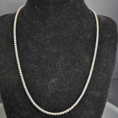 925 Silver Y2K ERA Snakechain Style Necklace 18 Inches, 18 Grams 925 Silver