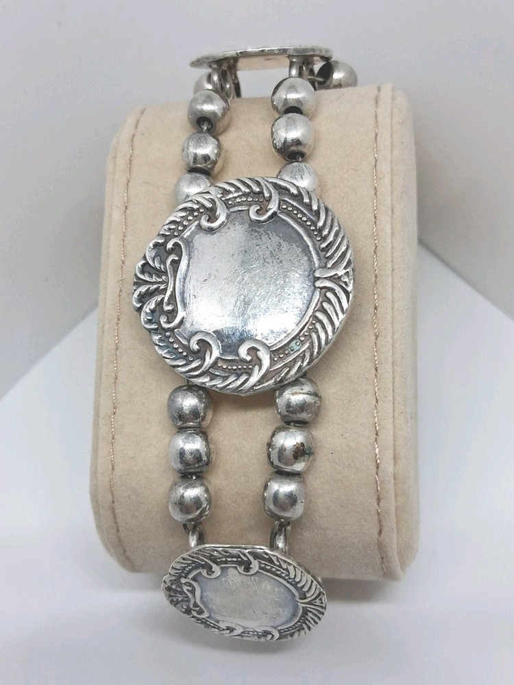 Vintage Sterling Silver 925 Mexico Bracelet 44.4g
