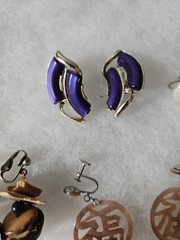 Vintage Earring Lot of 24 pairs. signed Coro