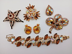 Vintage Rhinestone LOT Juliana Alice Caviness Warner Barclay 15 pcs
